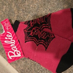 Fun Novelty  Barbie Socks Size Shoe Size 9-2.5 Nwt